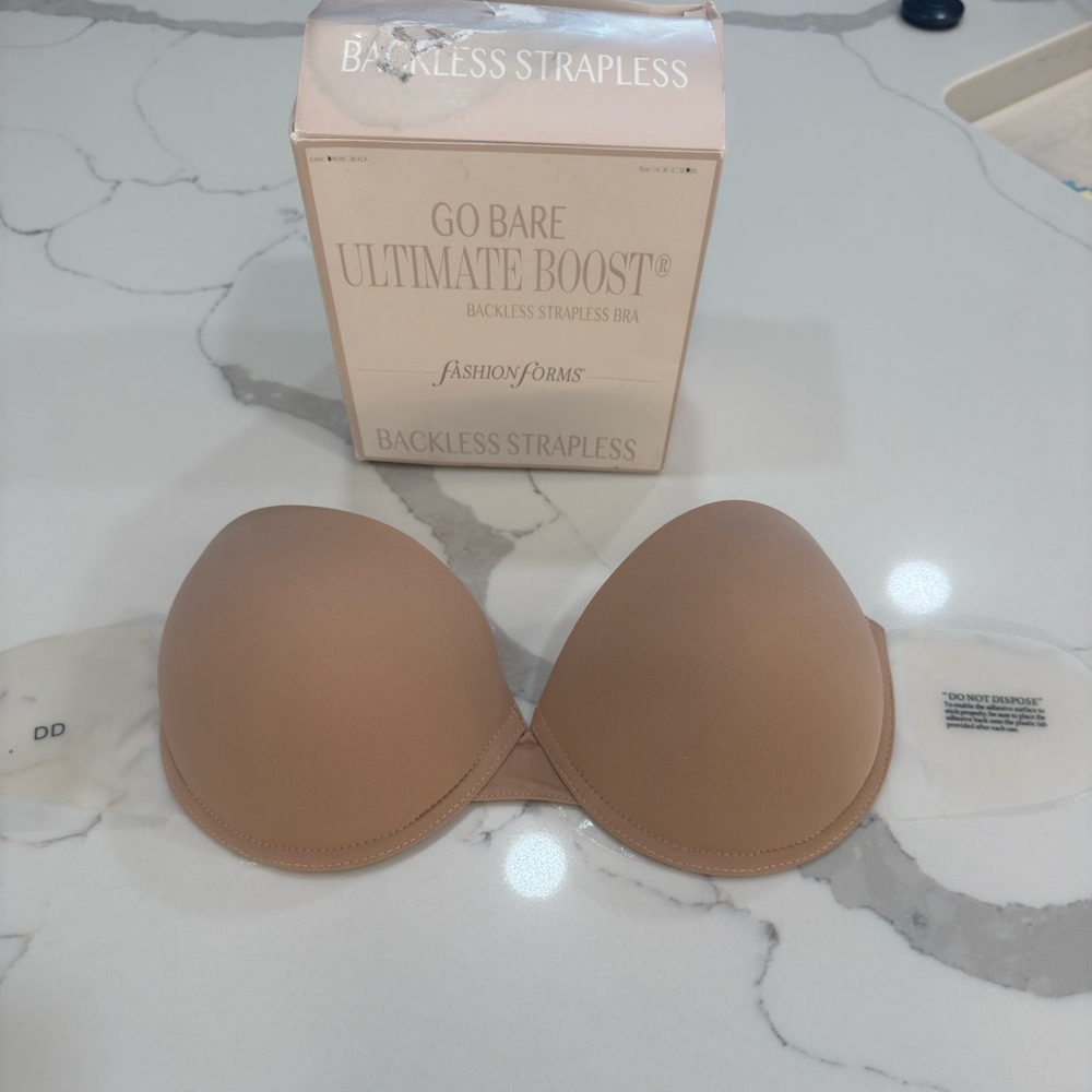 Fashion Forms Go Bare Ultimate Boost Backless Strapless Bra, DD